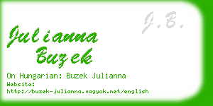 julianna buzek business card